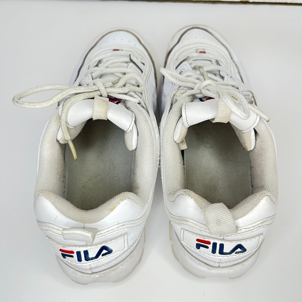 Fila Women's Disruptor II Sneaker Shoes US, White / lightly used size 10 - Picture 7 of 10